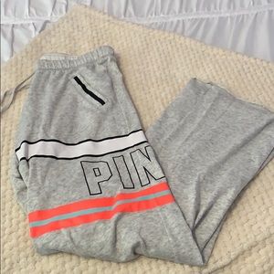 VS Pink grey boyfriend sweatpants size xs